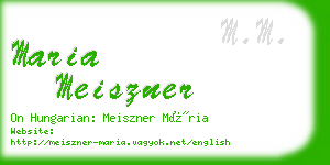 maria meiszner business card